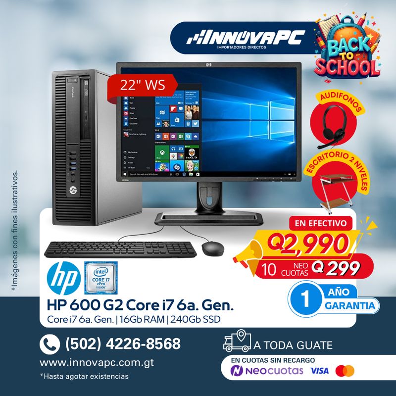 Combo 600 G2 Core i7 6a. Generación