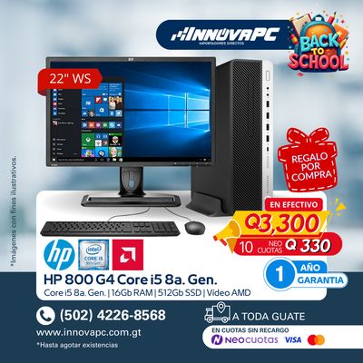 Combo 800 G4 Core i5 8a. Generación Combo 800 G4 Core i5 8a. Generación