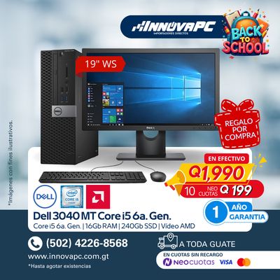 Combo 3040 MT Core i5 6a. Generación