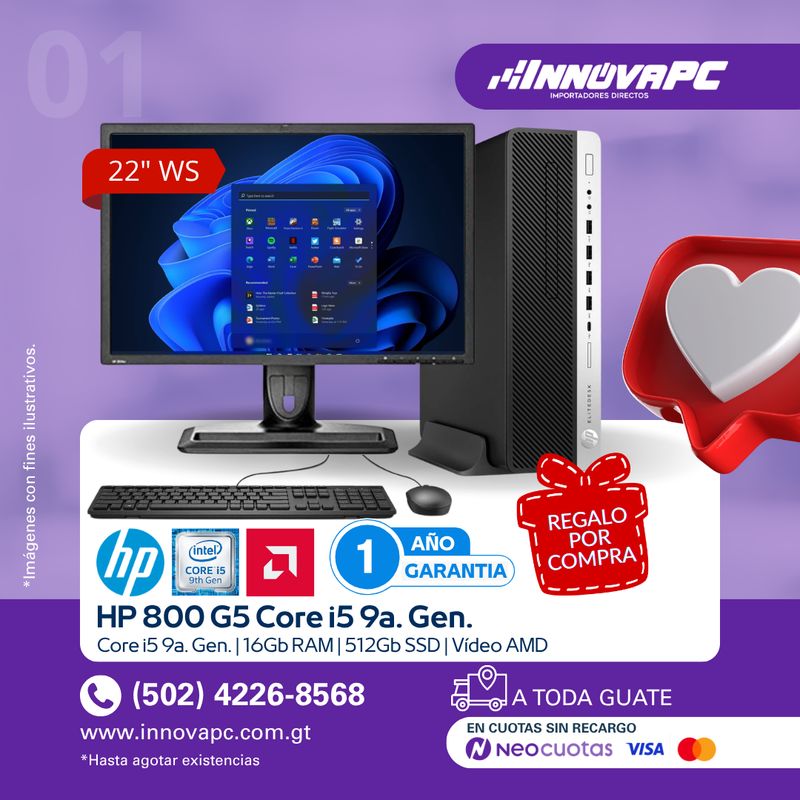 Combo HP 800 G5 Core i5 9a. Gen