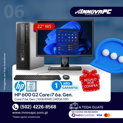 Combo HP 600 G2 Core i7 6a. Gen
