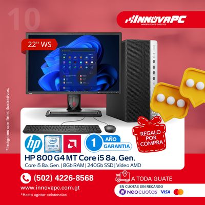 Combo HP 800 G4 MT Core i5 8a. Gen Combo HP 800 G4 MT Core i5 8a. Gen
