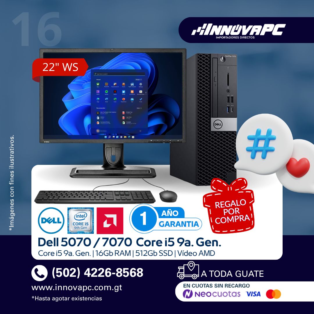 Combo Dell 5070 / 7070 Core i5 9a. Gen