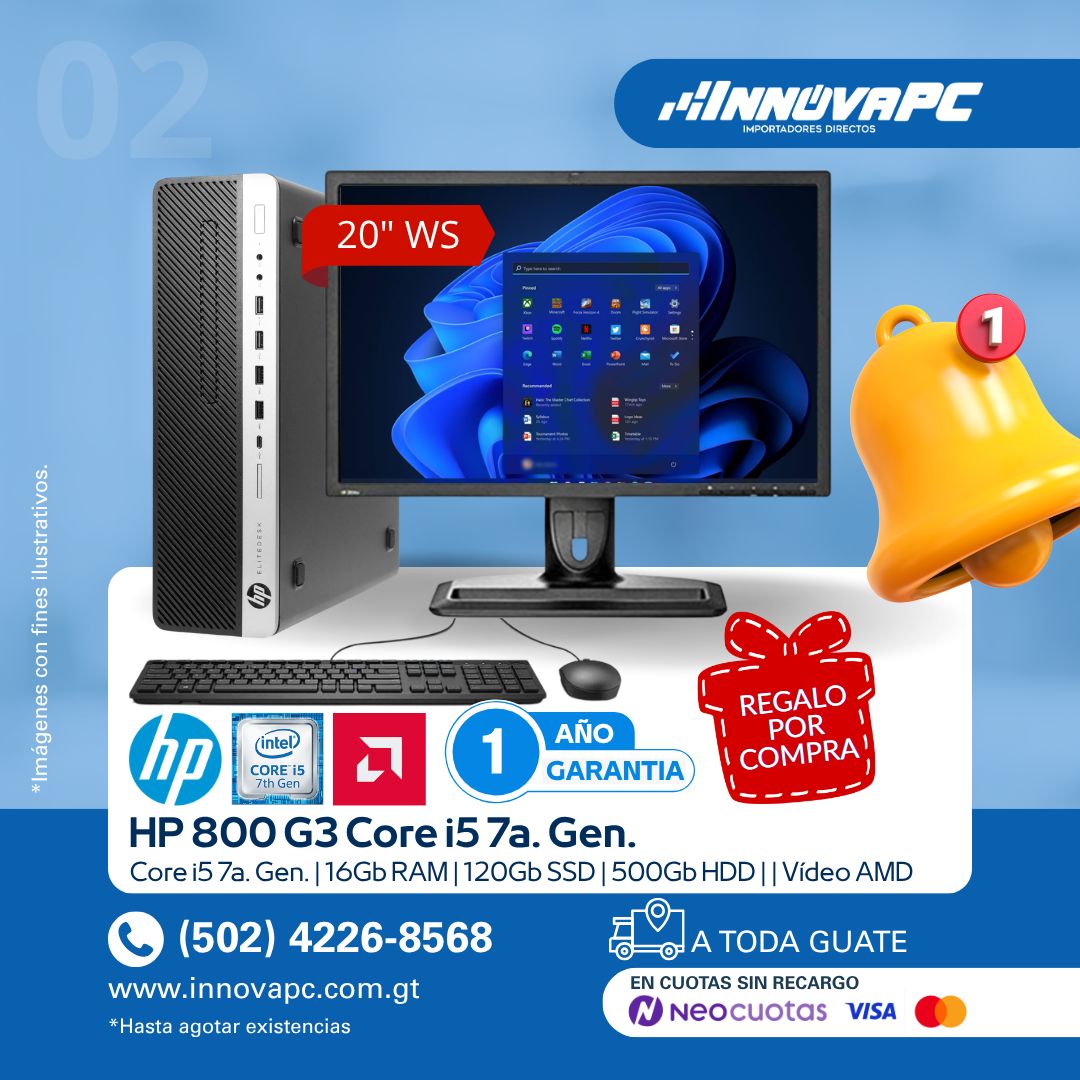 Combo HP 800 G3 Core i5 7a. Gen