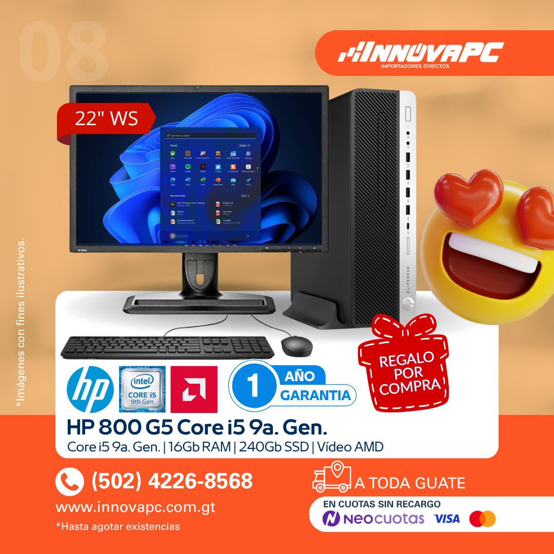 Combo HP 800 G5 Core i5 9a. Gen