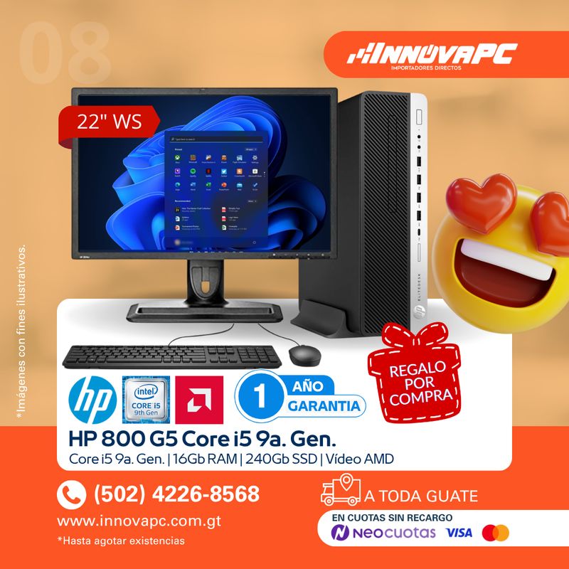 Combo HP 800 G5 Core i5 9a. Gen
