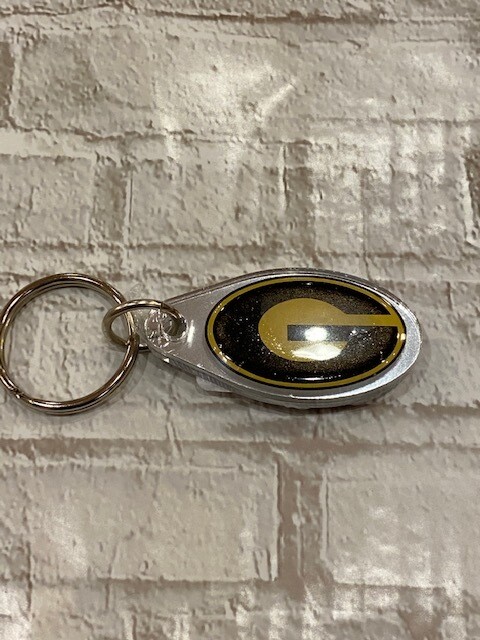 Grambling Domed Keychain