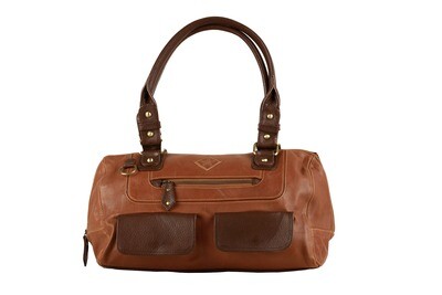 Sportliche Lederhandtasche LESONG