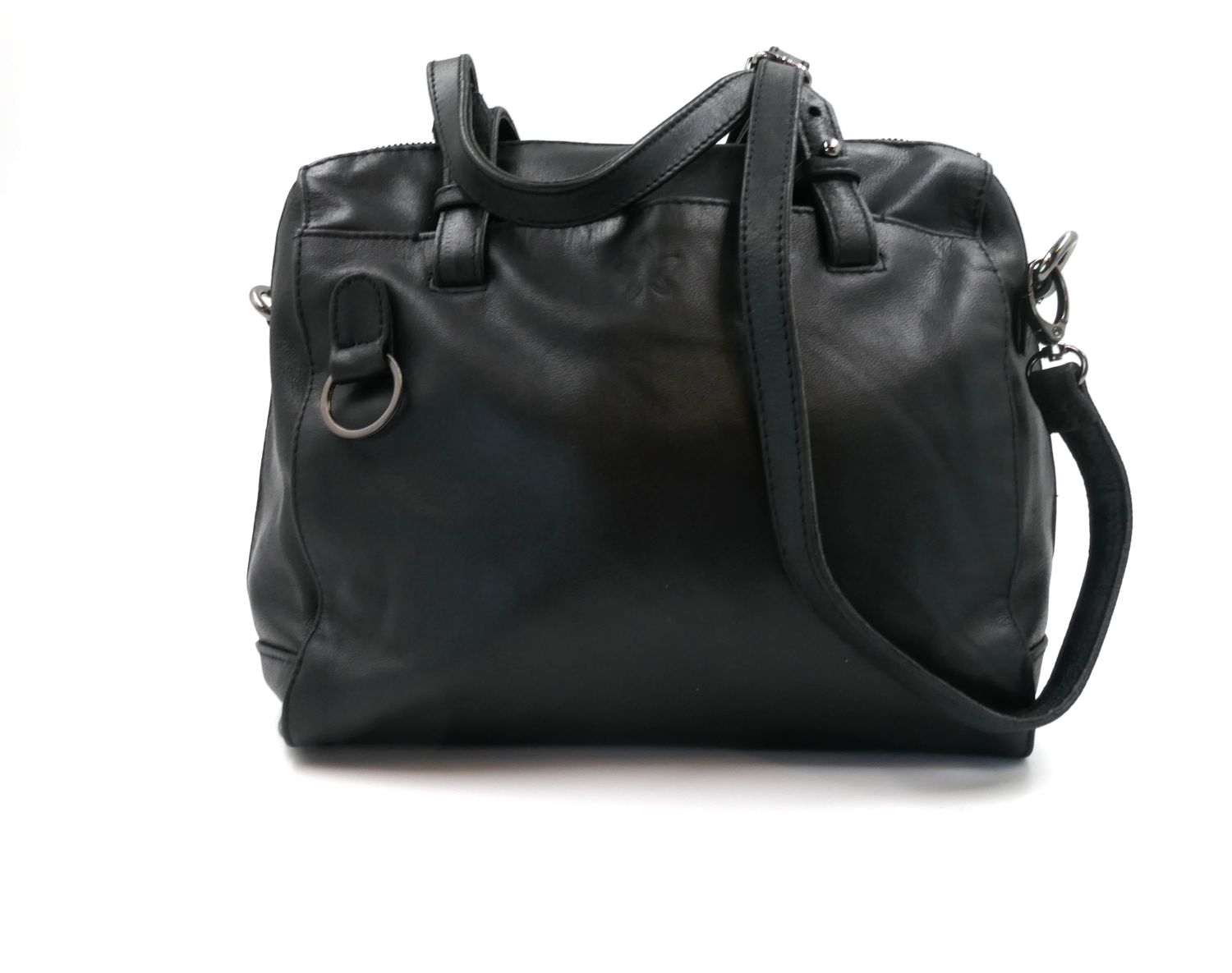 Leder Handtasche PENIA, Farbe: urban black