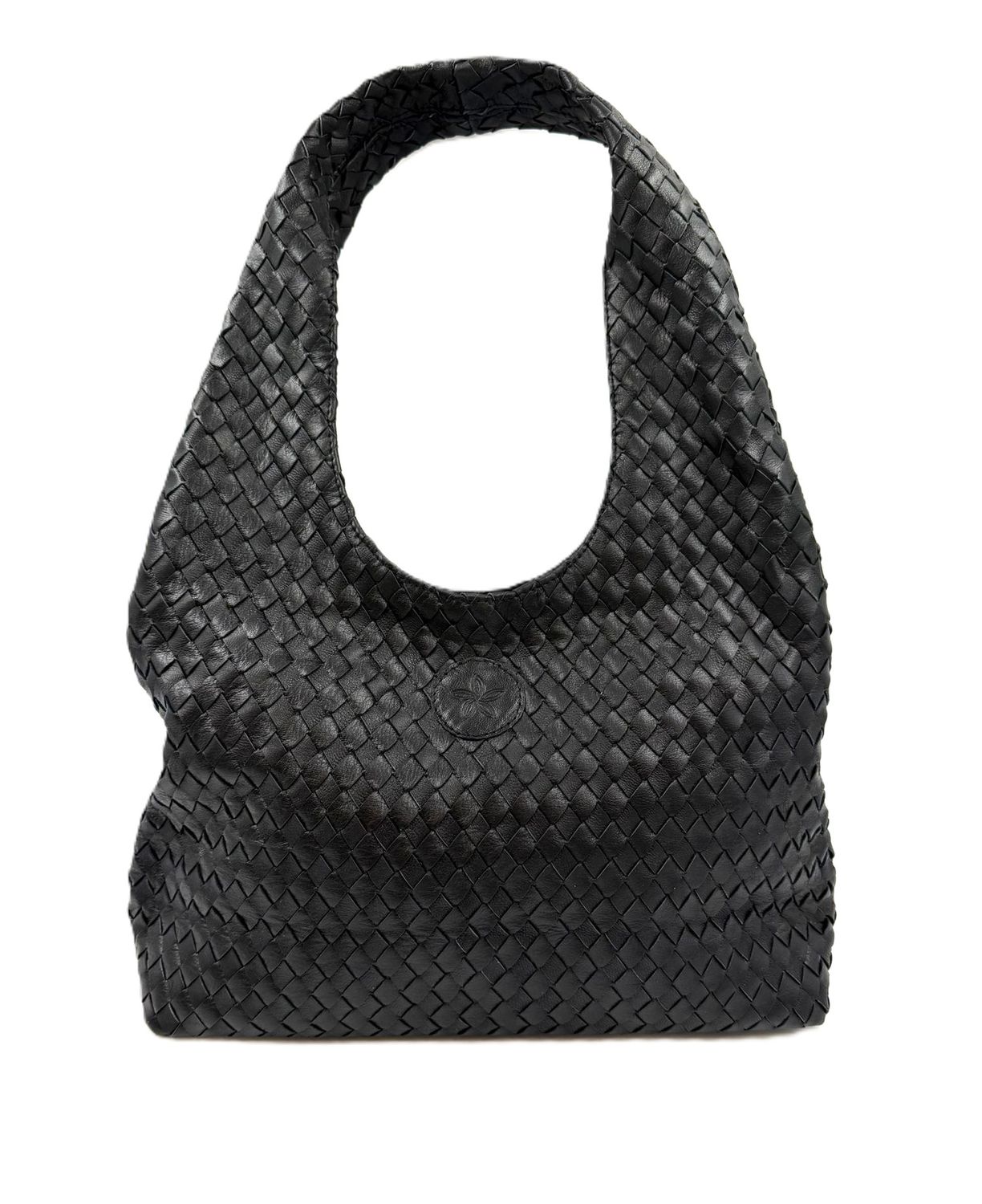 MENGWI Handgeflochtene Boho-Ledertasche