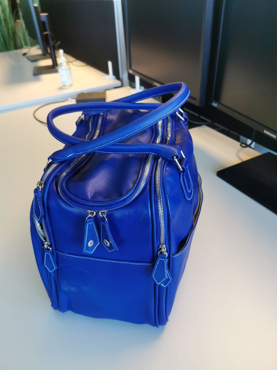 Golfbag customized enzian blue