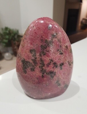 Large Raspberry Rhodonite Crystal