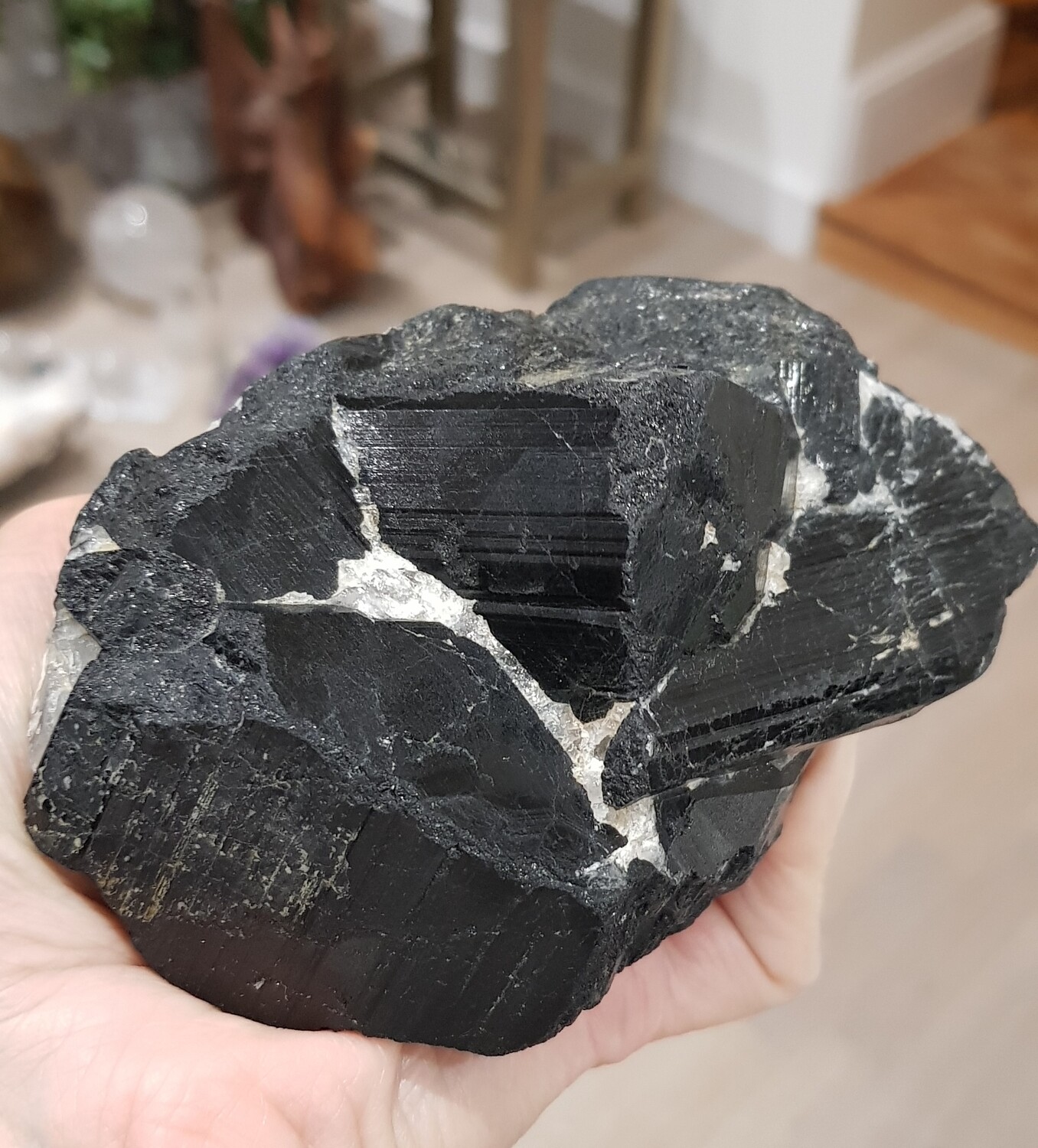 Large Black Tourmaline Crystal