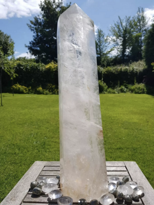 Extra Large Clear Quartz Tower / Point