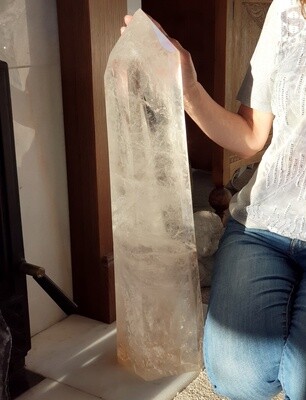 Extra Large Clear Quartz Tower / Point