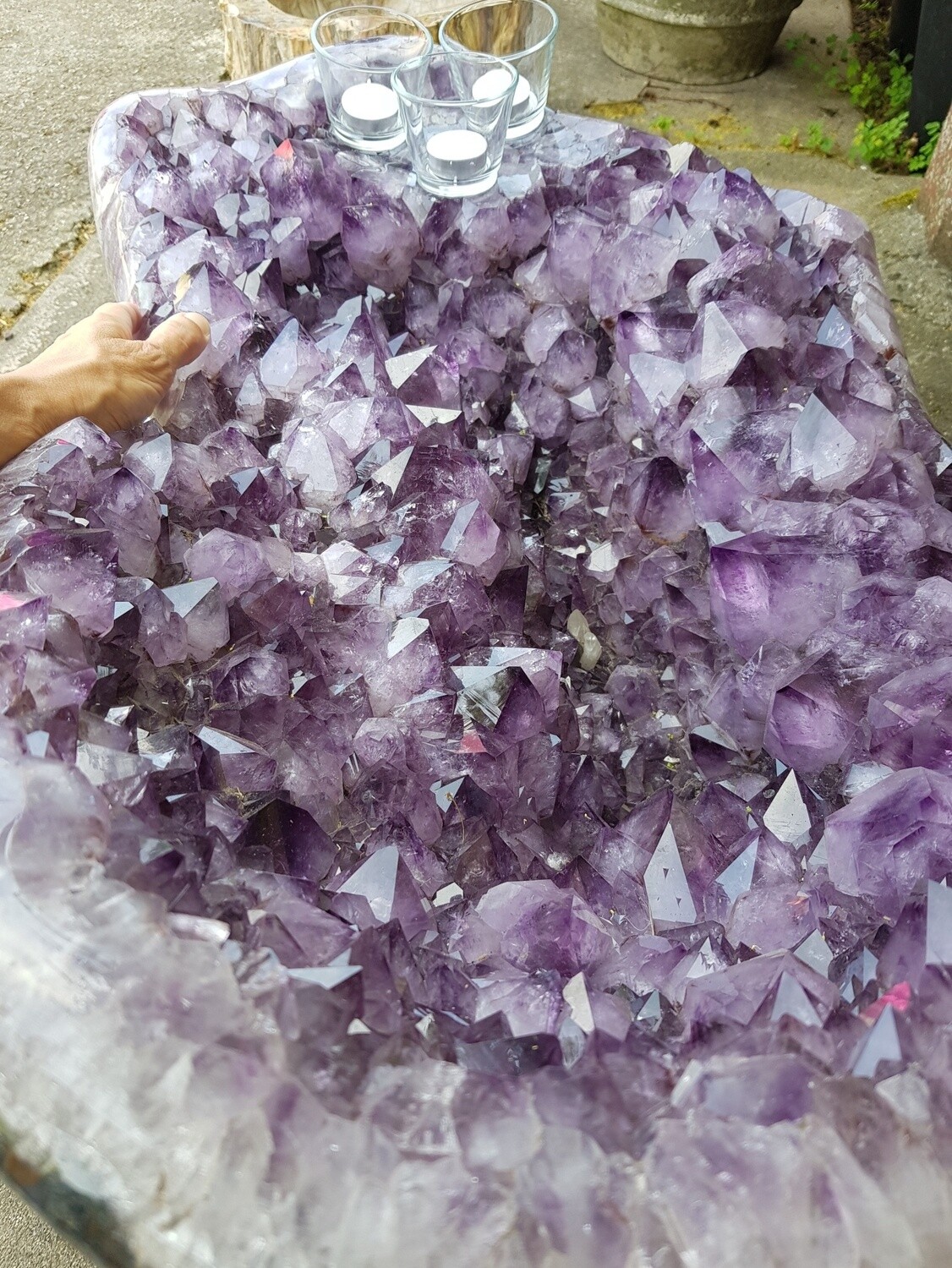Extra Large Amethyst Cluster Bed