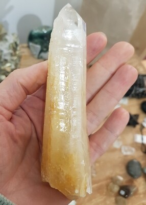 DNA Blue Mist Double Terminated Lemurian Crystal
