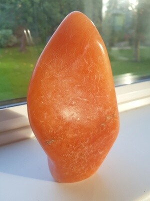 Large 'Orchid' Orange Calcite