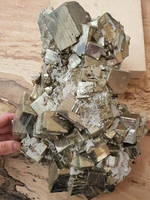 Extra Large Top Grade Iron Pyrite Crystal