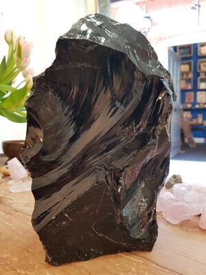 Large Raw Black Obsidian Crystal