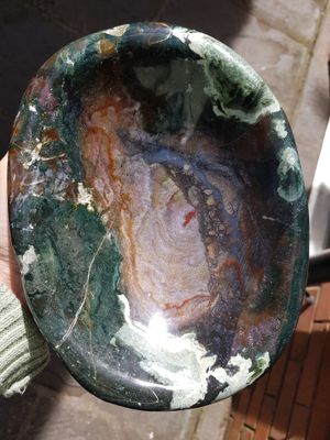 Large Fancy Jasper Crystal Bowl