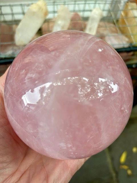 Large Rose Quartz Sphere