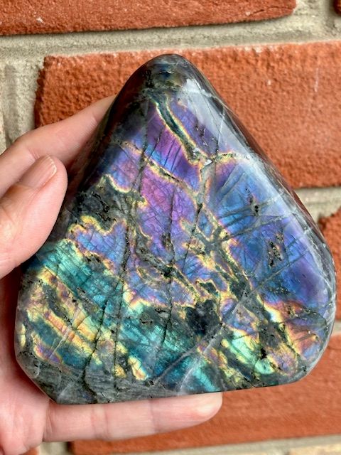 Large Rainbow Labradorite Crystal