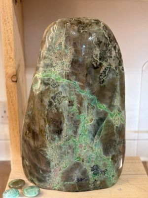 Extra Large Green Moonstone Crystal (Garnierite)