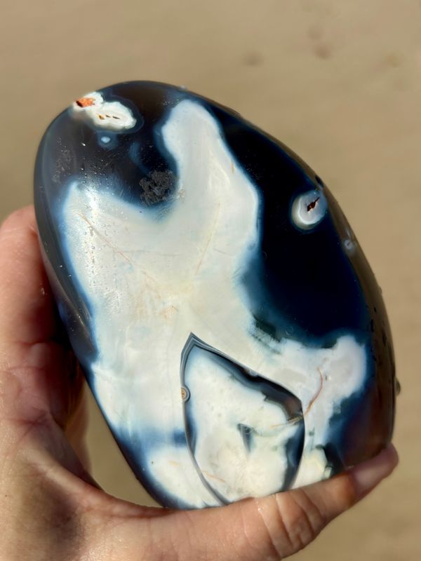 Large Orca Agate Crystal