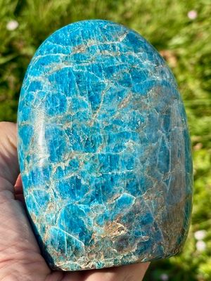Large Blue Apatite Crystal