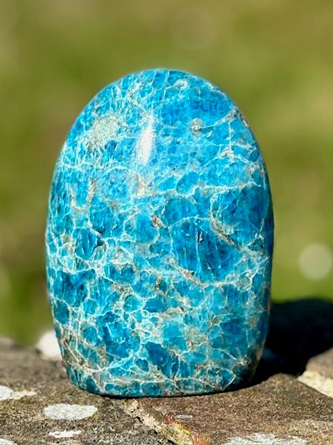 Large Blue Apatite Crystal