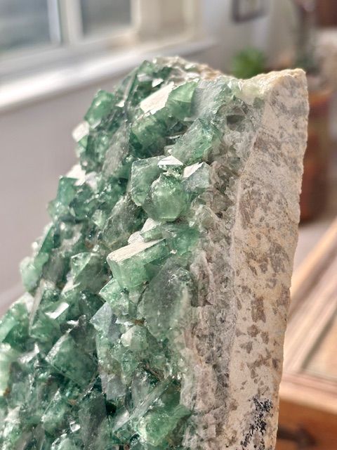 Large Green Fluorite Crystal