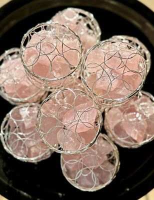 Rose Quartz Basket