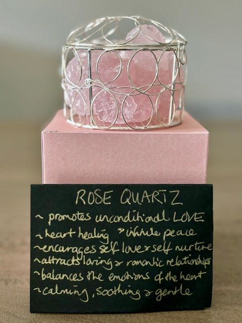 Rose Quartz Basket