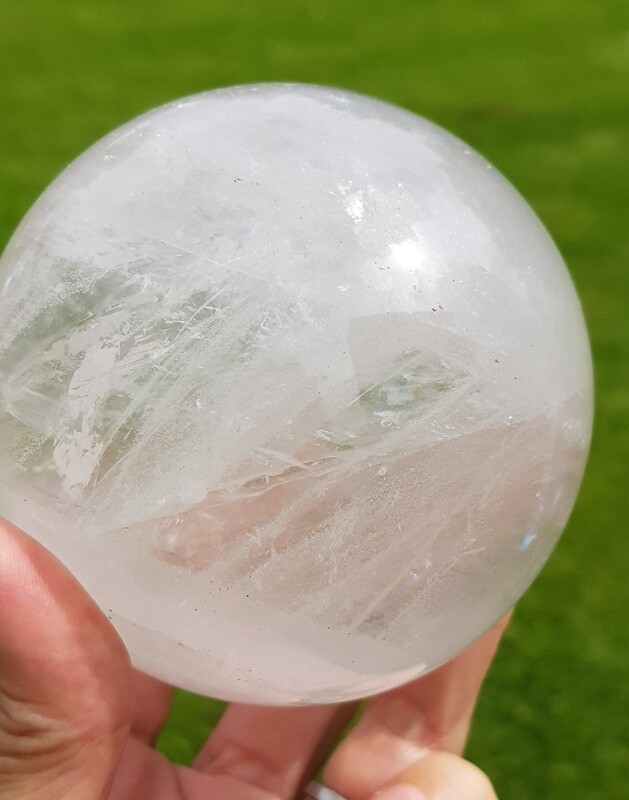Large Clear Quartz Sphere