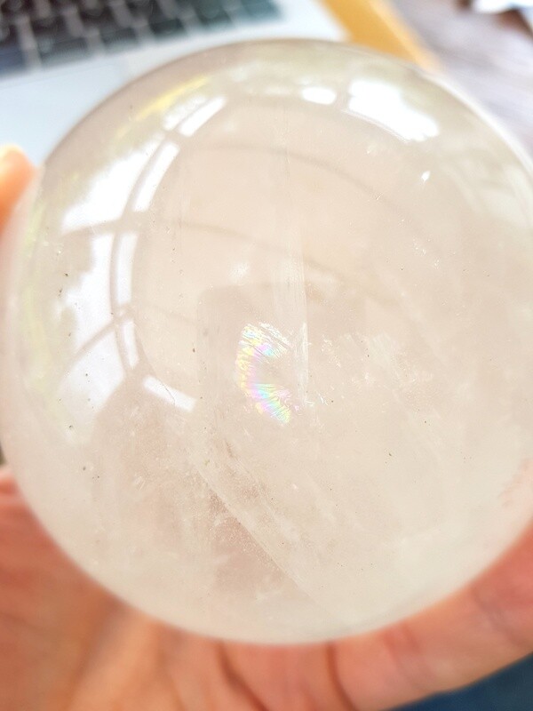 Large Clear Quartz Sphere