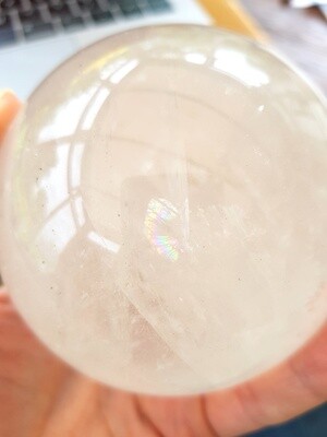 Large Clear Quartz Sphere