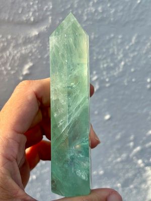 Large Green Fluorite Tower
