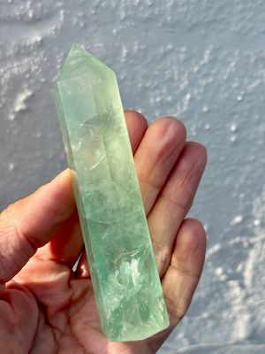 Large Green Fluorite Tower