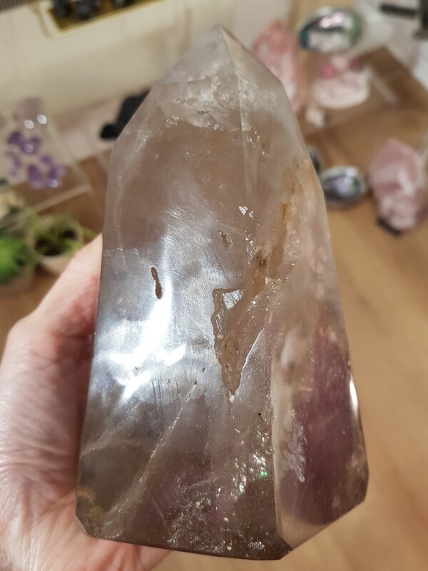 Large Smokey Quartz Tower