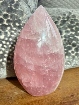 Large Rose Quartz Flame