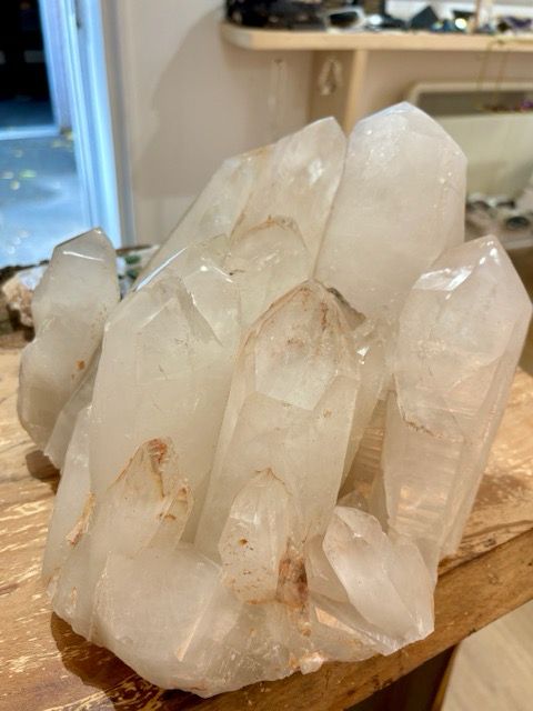 Extra Large Clear Quartz Points Cluster
