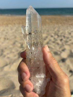 Large Double Terminated Record Keeper Lemurian Quartz