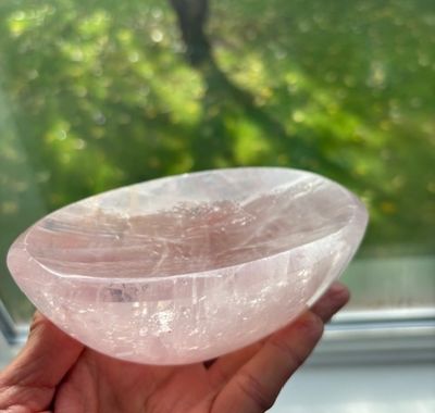 Rose Quartz Crystal Bowl