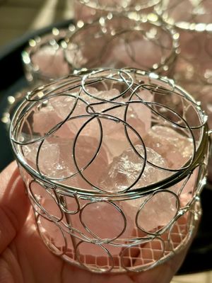 Rose Quartz Basket
