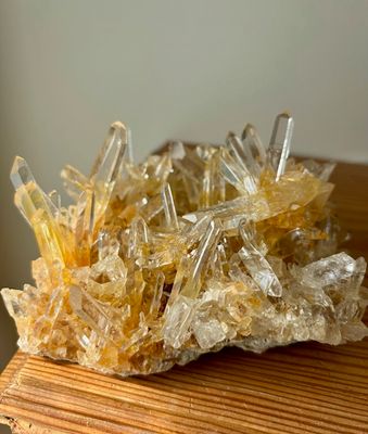 Large Lemurian Golden Healer Seed Quartz Cluster