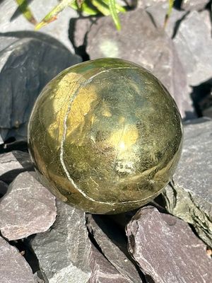 Chalcopyrite Crystal Sphere