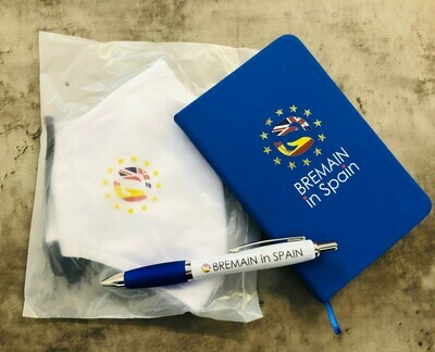 Bremain branded Notebook, Pen and Mask