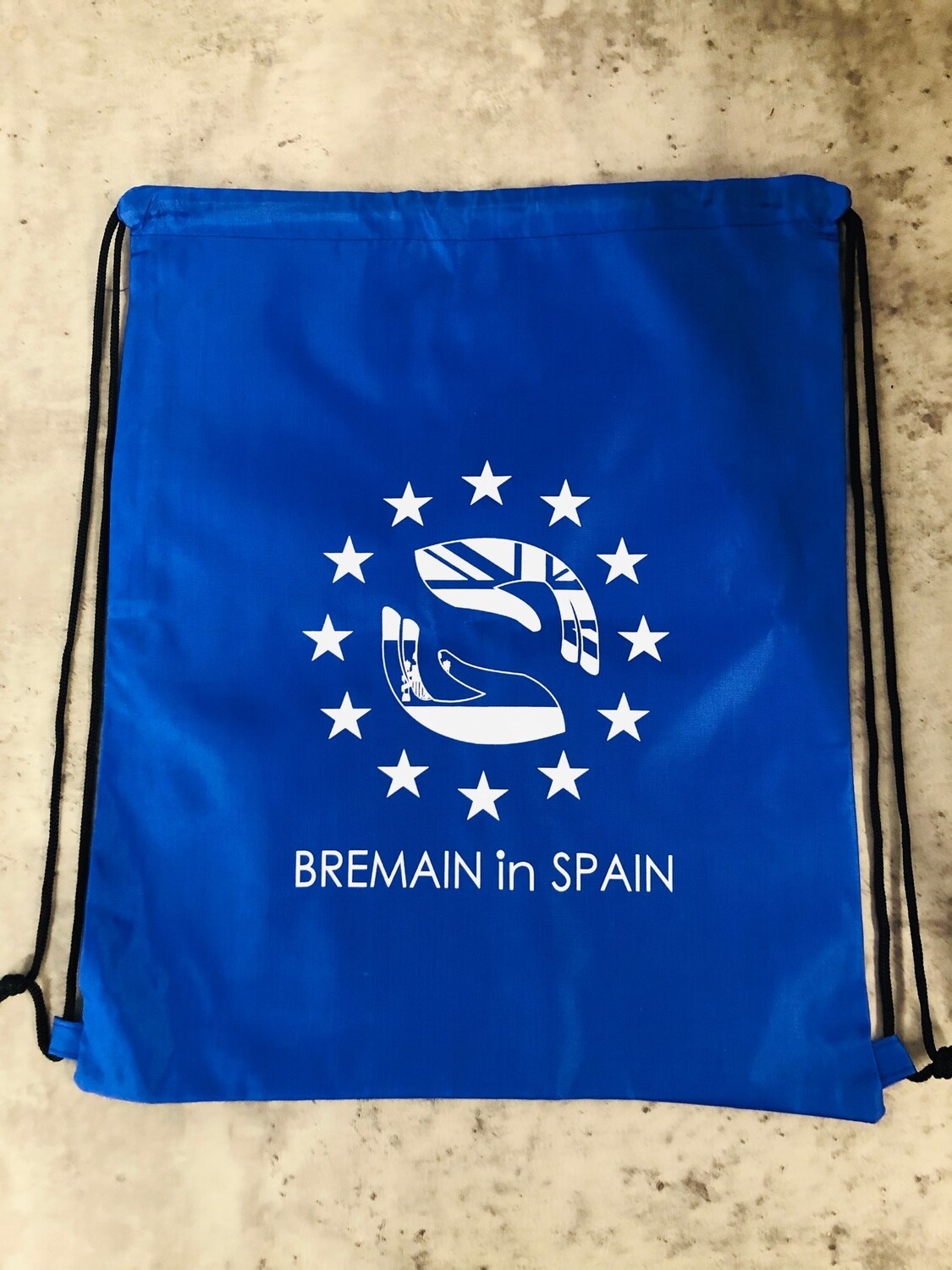 Bremain In Spain branded drawstring backpack - Royal blue