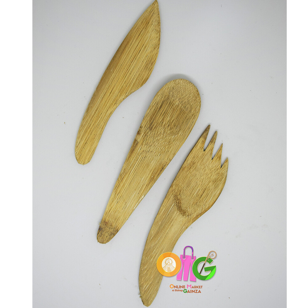 M & E Handicraft Collection - Bamboo Cutlery Set